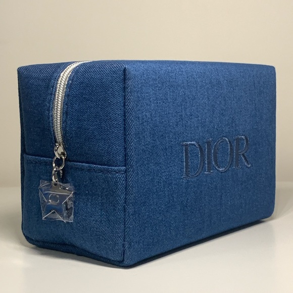 Christian Dior Makeup Eye & Lip Set with Blue Denim Cosmetic Makeup Pouch bag - Picture 7 of 12